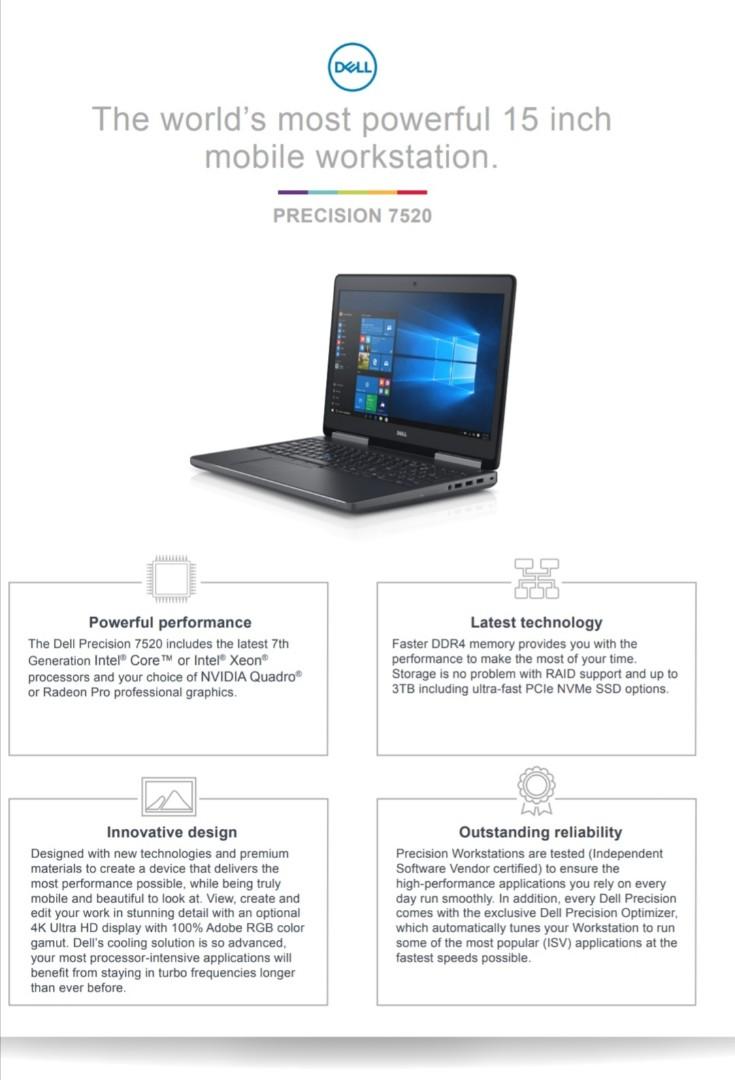 Dell Precision 7520 Mobile Workstation AutoCAD SolidWorks Video