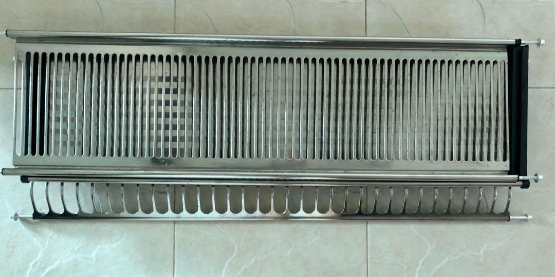 EXCEL 304 Stainless Steel Dish Rack (90cm), Furniture & Home Living