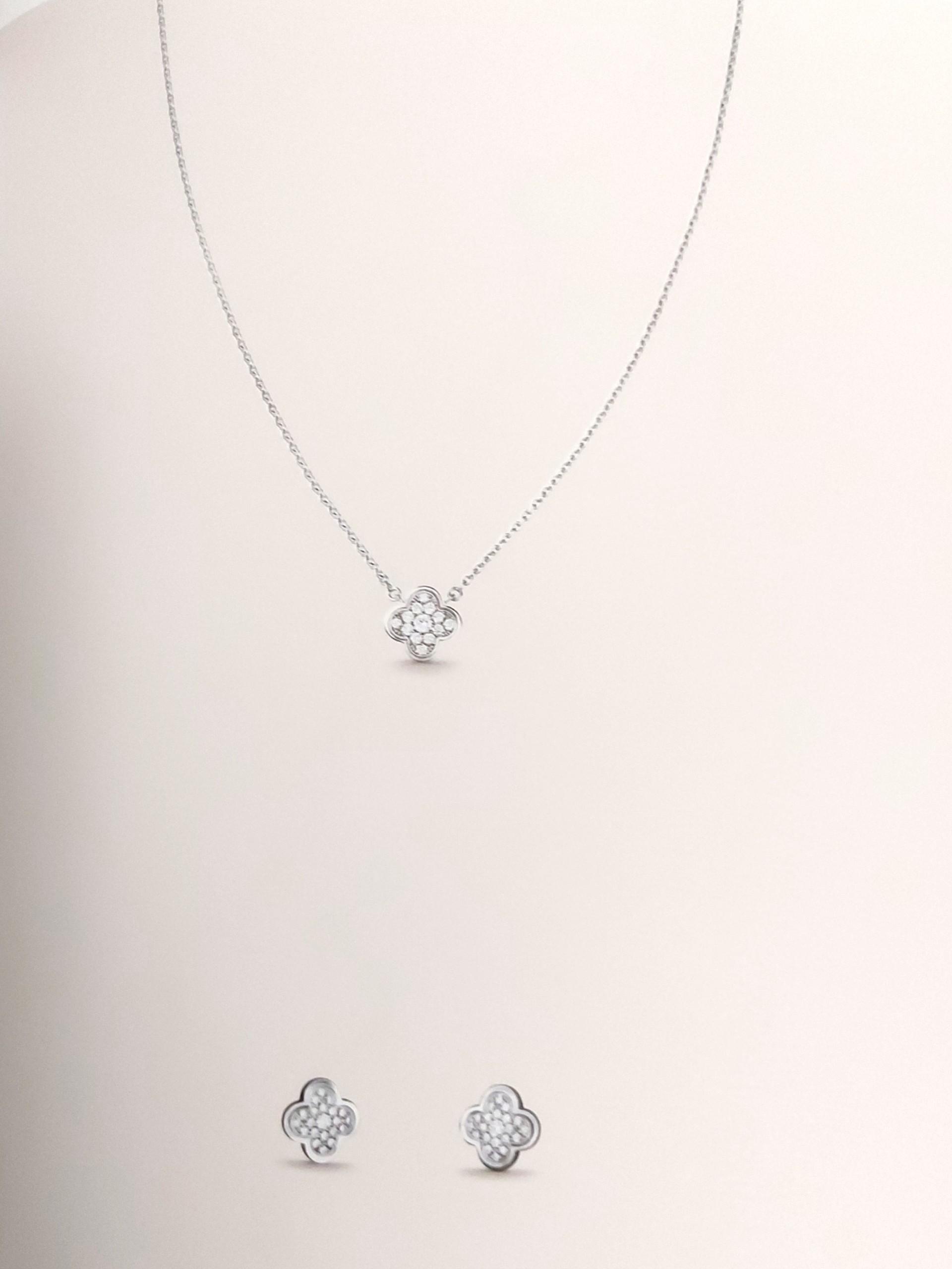 Idylle Blossom Transformable Pendant, White Gold And Diamonds - Categories