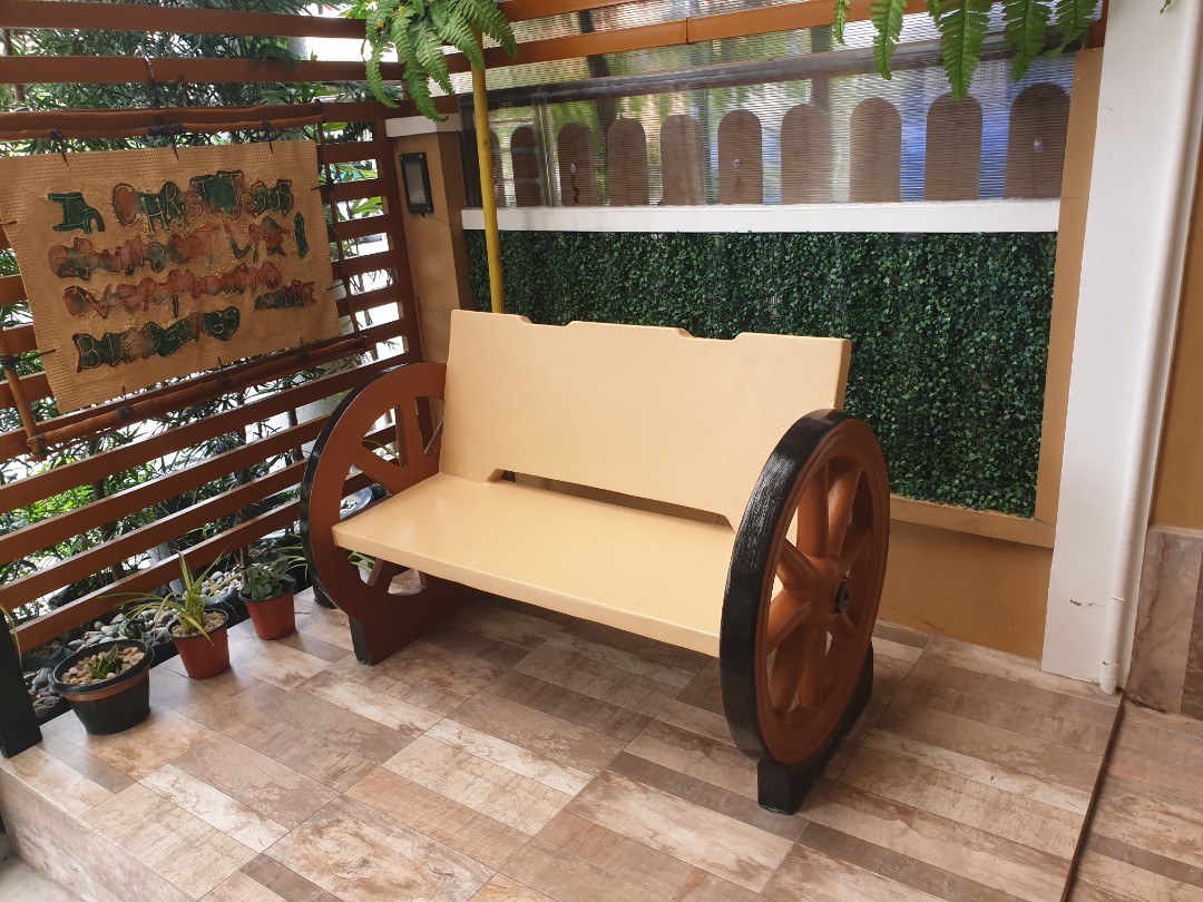 Cement chair for garden deals