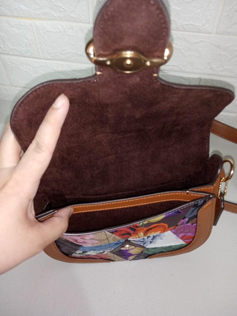 Georgie saddle bag with patchwork kaffe hotsell fassett print