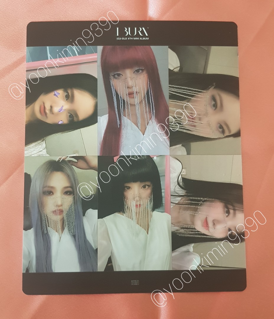 G)I-DLE I Burn Lucky Photocards, Hobbies & Toys, Collectibles 