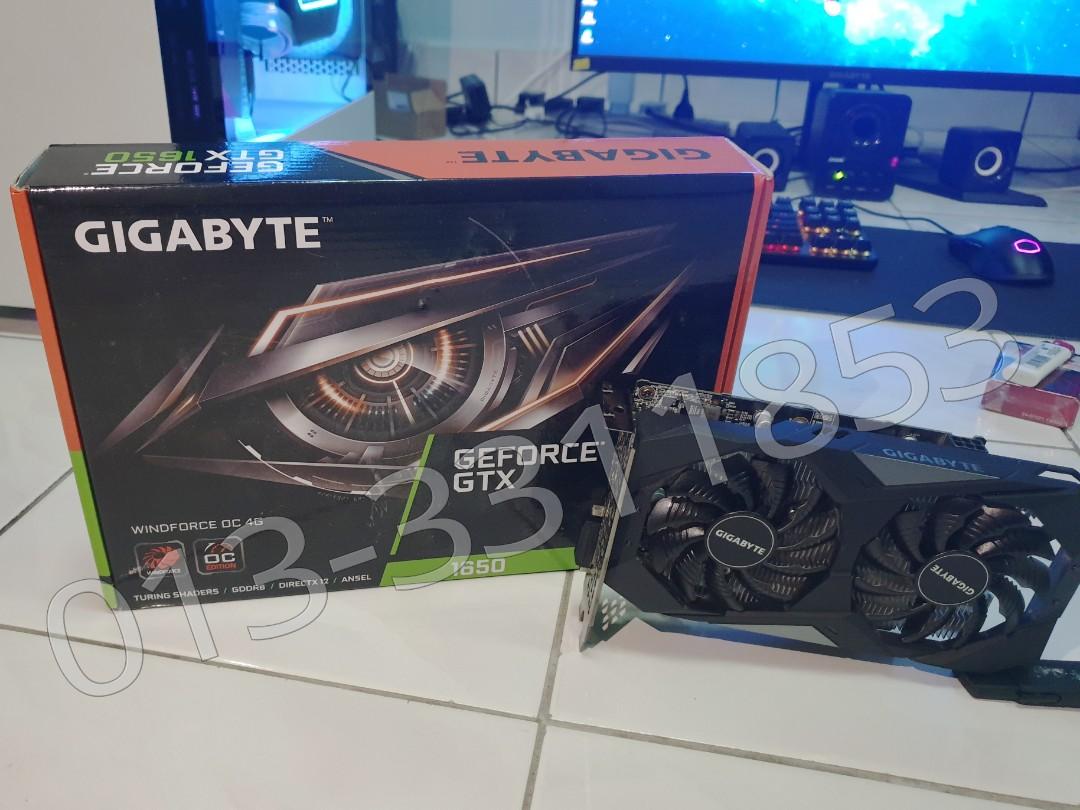 Gigabyte geforce GTX 1650 WINDFORCE OC 4Gb Gddr6 Computers