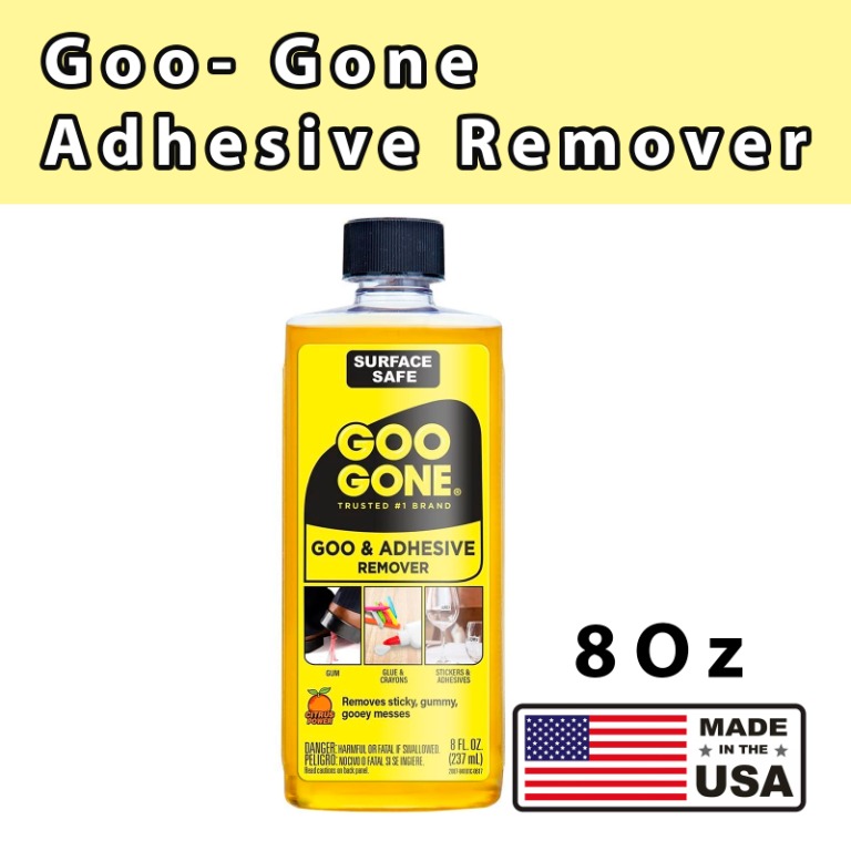 Goo Gone Adhesive Remover 8 Oz Removes Stickers Labels Decals Residue