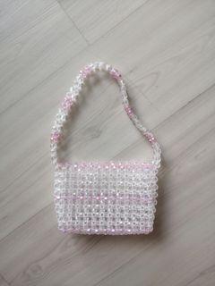 handmade beaded iridescent y2k harajuku ulzzang handbag shoulder bag hobo bag evening bag