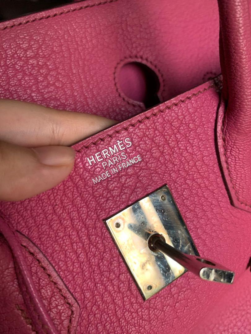 Hermes Birkin (Category: Luxury Bags & Wallets) located in Quezon City. Submitted by alysstrade (Listing ID 1078532721, Image 2). Description: Hermes Birkin Hac 32 Color: Rose Shocking Leather: Chevre Leather (goat skin) Dimension: 32 x 25 x 16 cm Rank: AB Style: Birkin Hac Inclusions: dust bag and a box Price: 680,000php. .