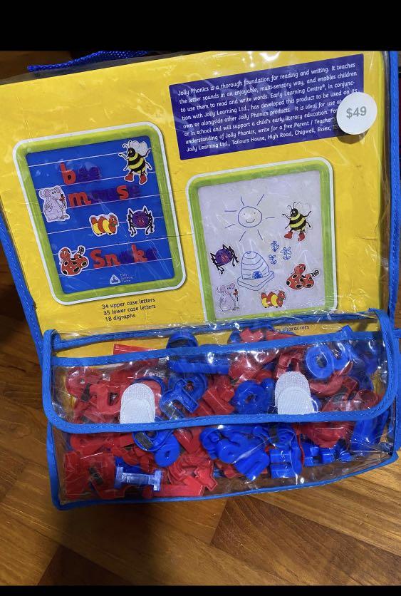 Jolly phonics / magnetic letters with board, Hobbies & Toys, Toys
