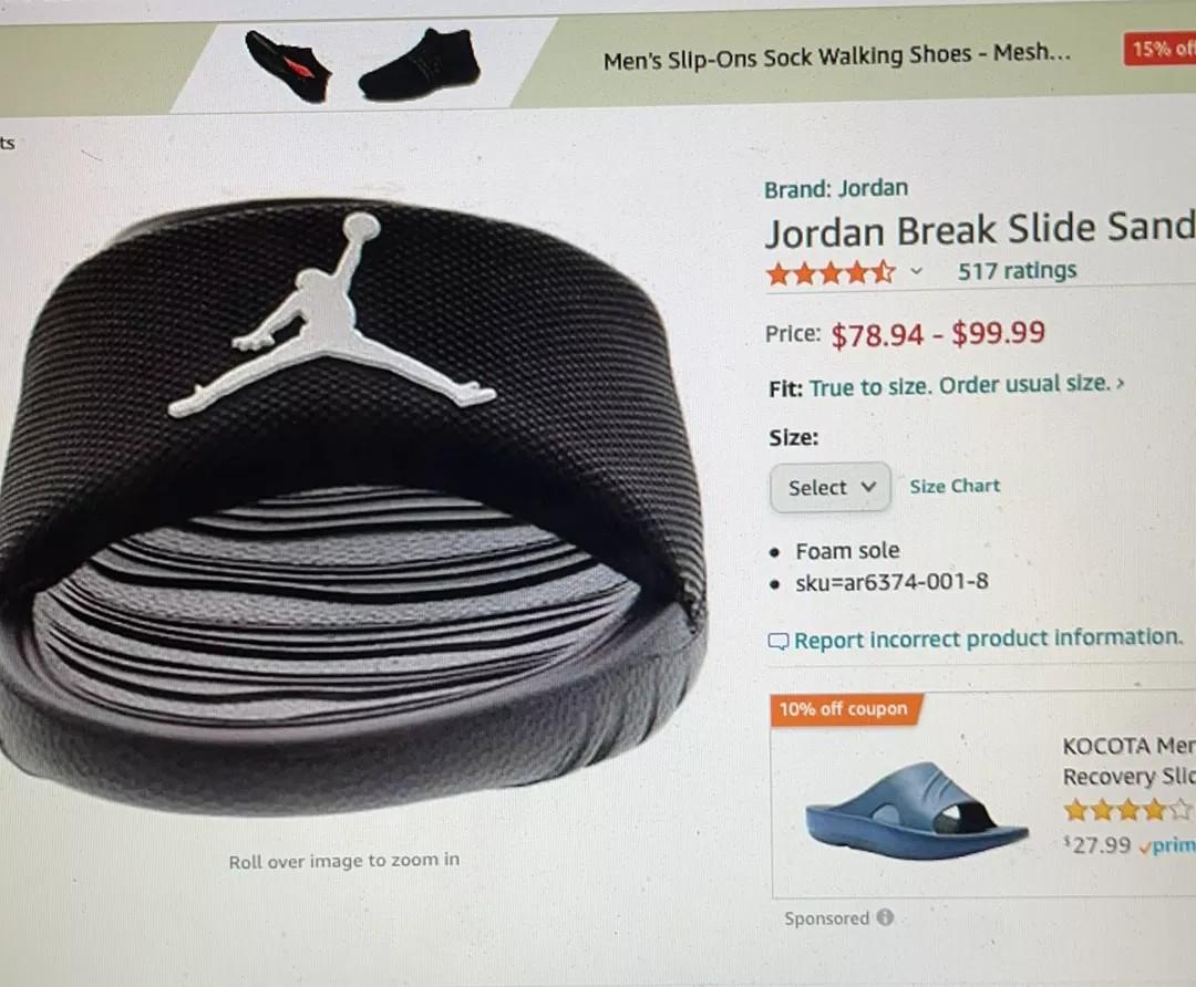 Jordan slide 2025 ons