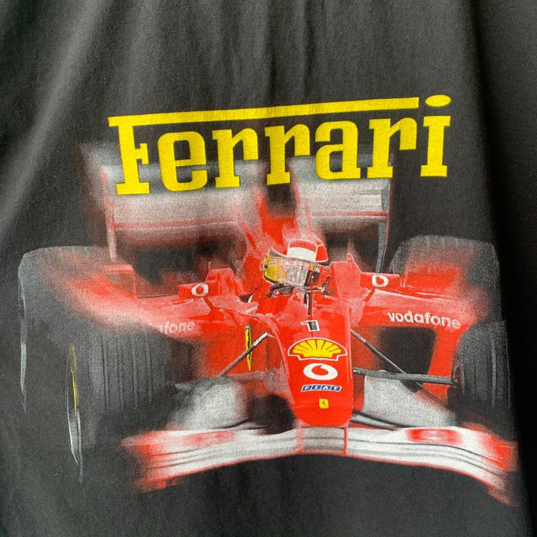L Vintage 00 Ferrari Formula One Shell Vodafone T shirt Men s