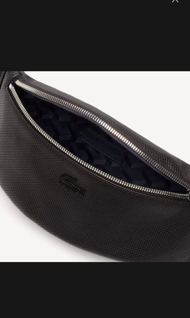 Lacoste Men's Chantaco Soft Leather Bum Bag slingback/ crossbody bag