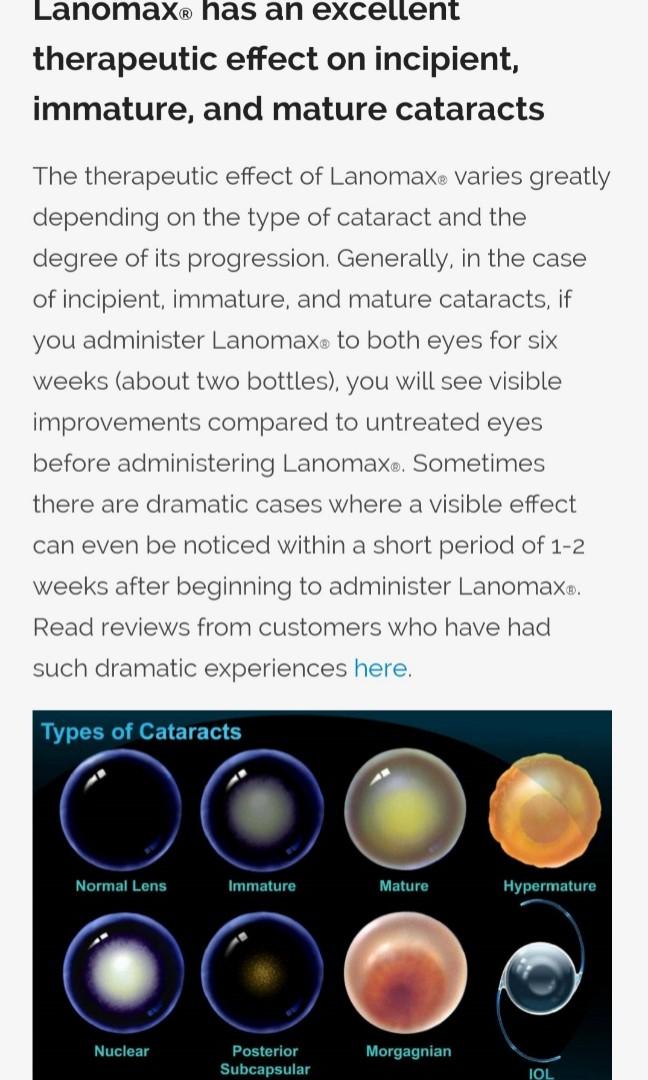 Lanomax Cataract Dissolving Lanosterol Eye Drops for Pet & Animals