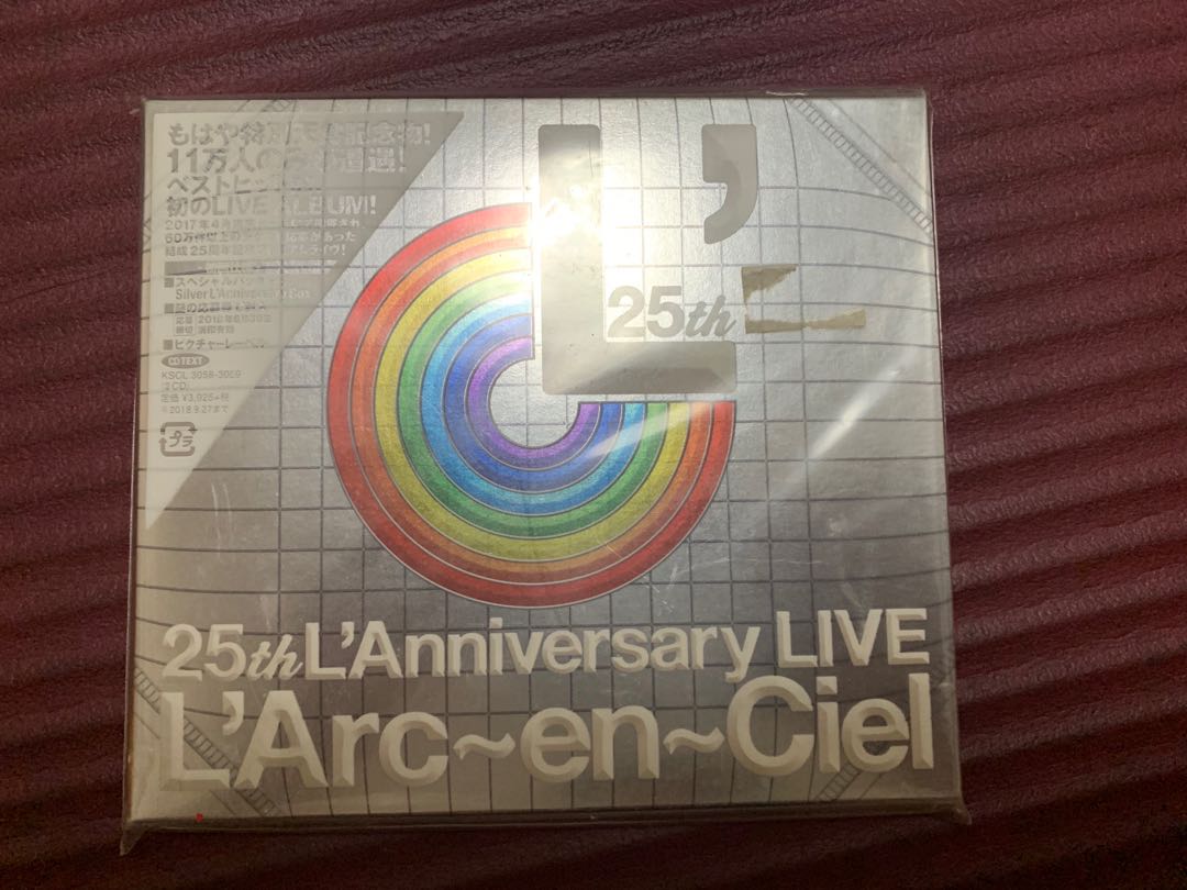 L’ArcenCiel 25th L’Anniversary LIVE CD 初回盤特別封面包裝, 興趣及遊戲, 收藏品及紀念品, 明星