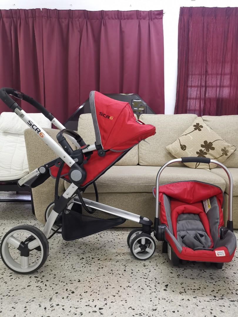 Let go set SCR 6 STROLLER with CAR SEAT Babies Kids Going