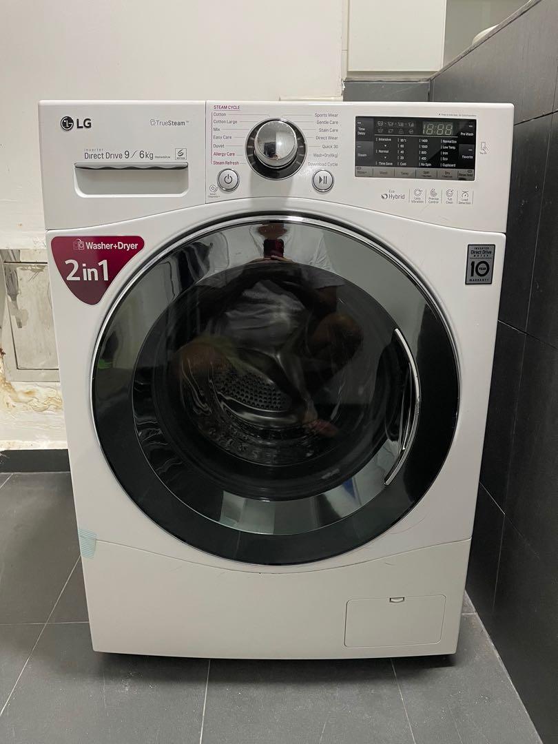 lg inverter direct drive 9 6kg washer dryer