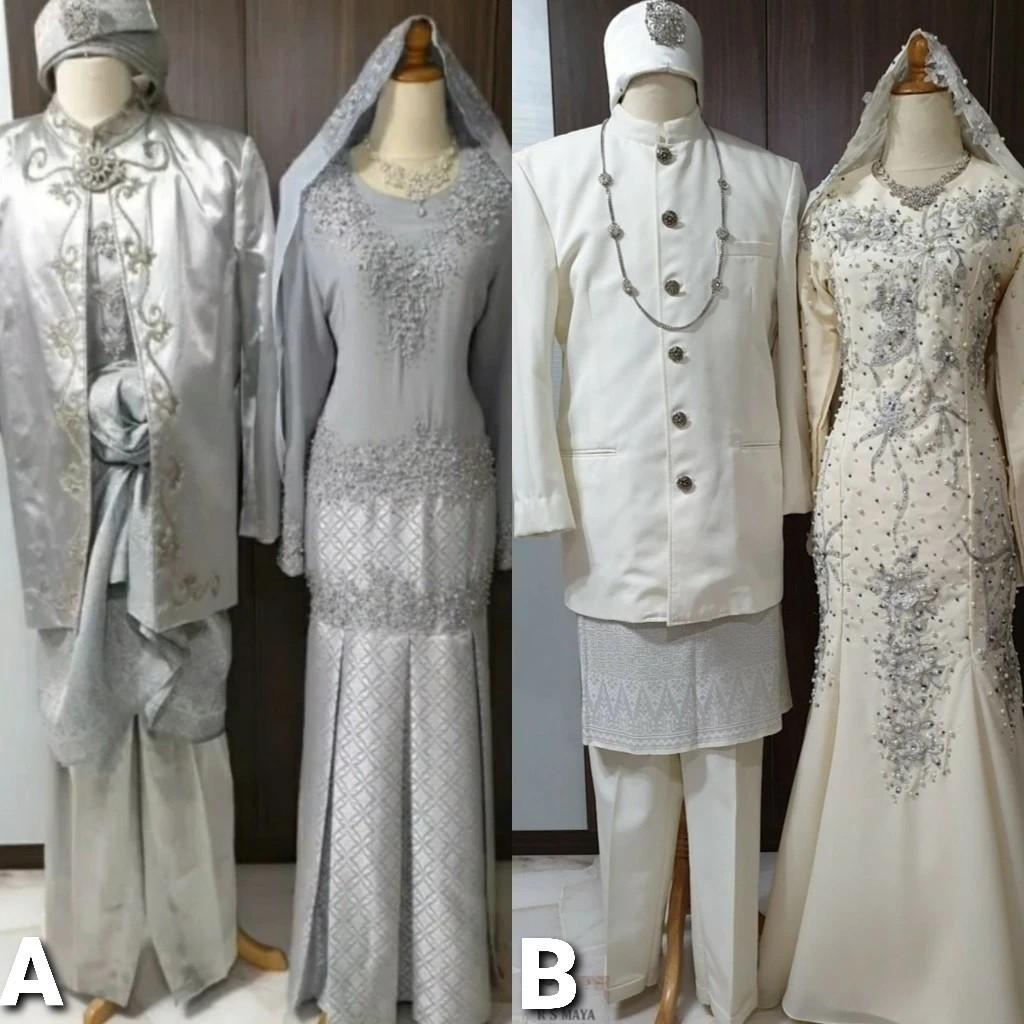 Baju nikah silver Clearance