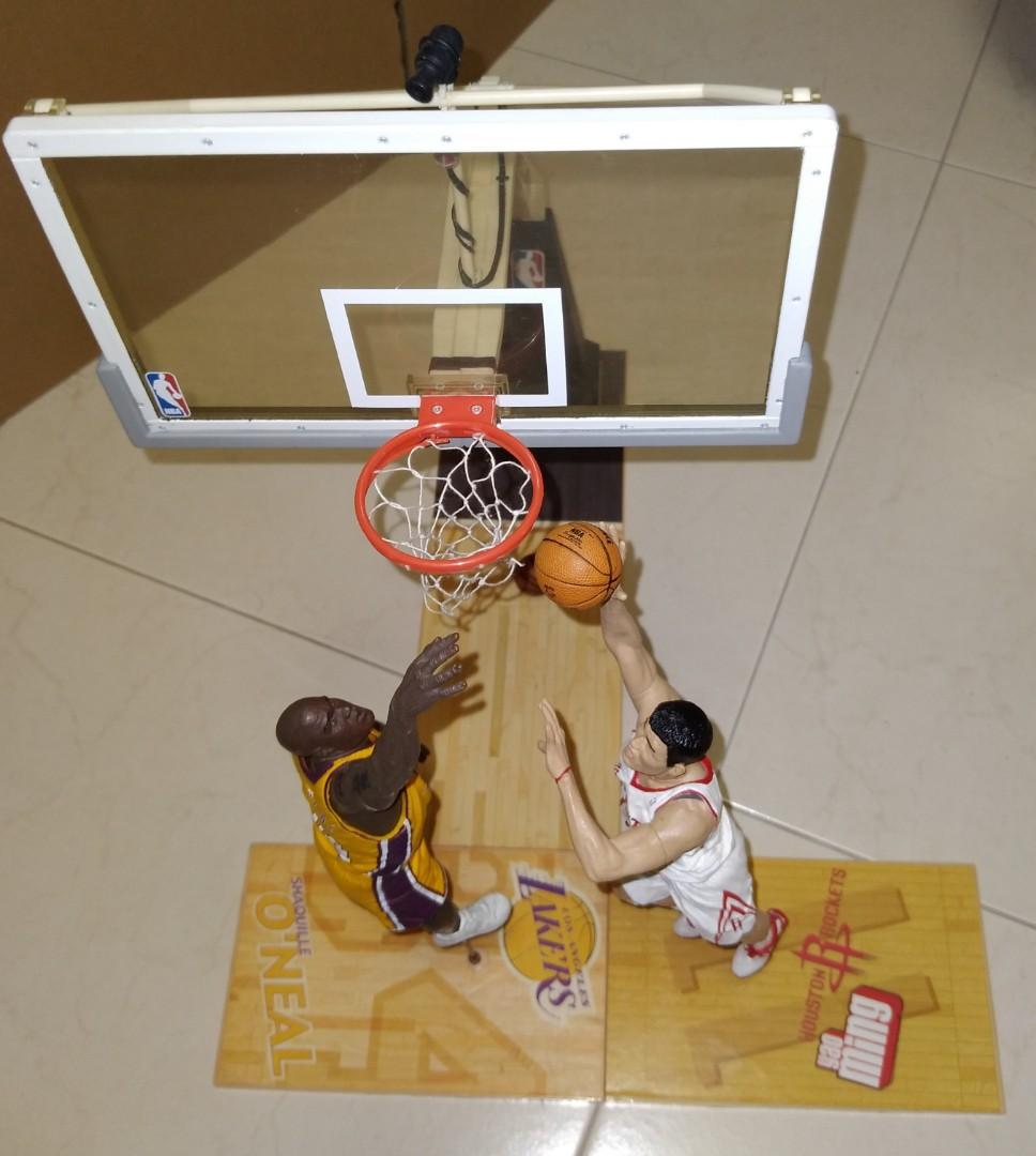 McFarlane NBA Series Set of 2 Basketball Players with Backboard, Toys