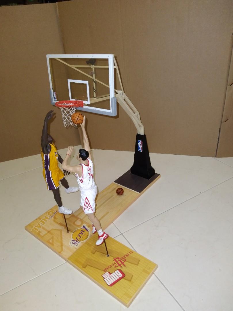 McFarlane NBA Series Set of 2 Basketball Players with Backboard, Toys