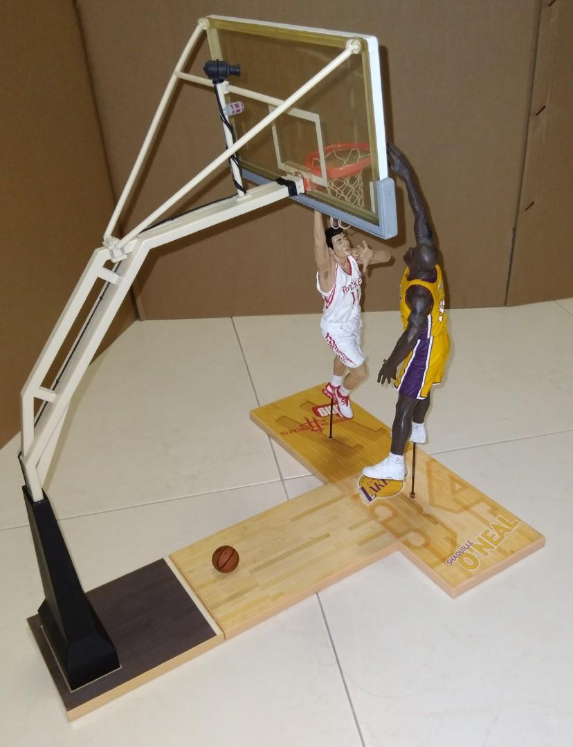 McFarlane NBA Series Set of 2 Basketball Players with Backboard, Toys