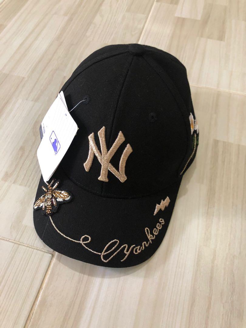 MLB NEW YORK YANKEES GOLD BEE ADJUSTABLE CAP  YouTube