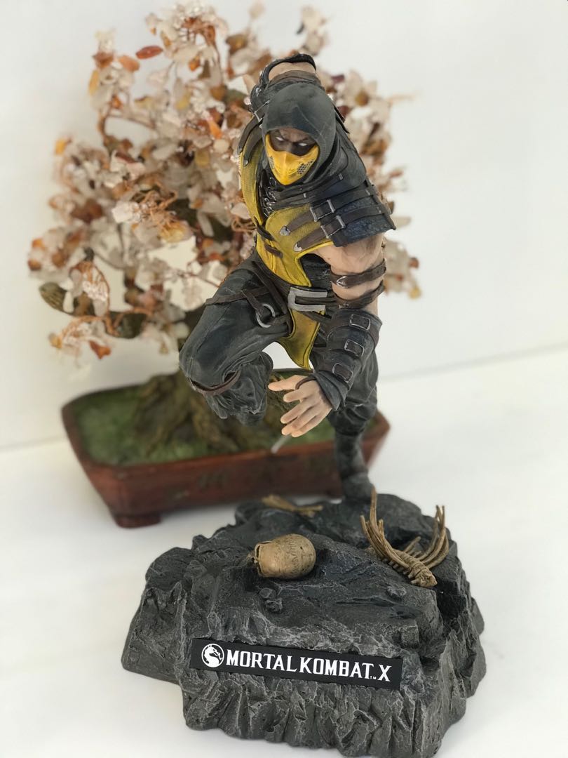 Mortal kombat sales x scorpion statue