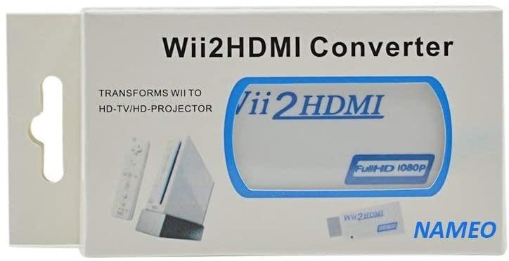 NAMEO Wii to HDMI Adapter Converter Wii2HDMI Support 1080P 720P 3.5mm Audio  Video Output - Supports All Wii Display Modes (White-Blue) Electronics  Electronics … in 2023