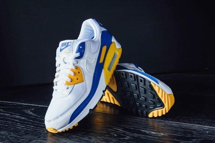 Air max 90 yellow blue on sale