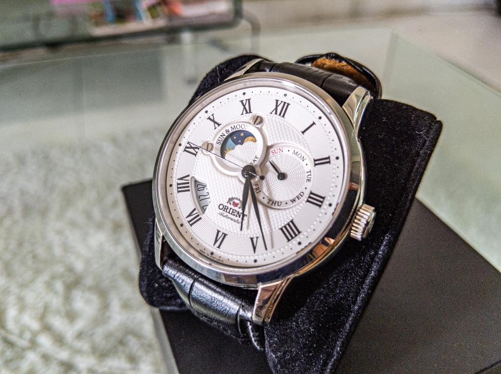 ORIENT SUN MOON V2 FET0T002S0 AUTOMATIC SAPPHIRE JAPAN
