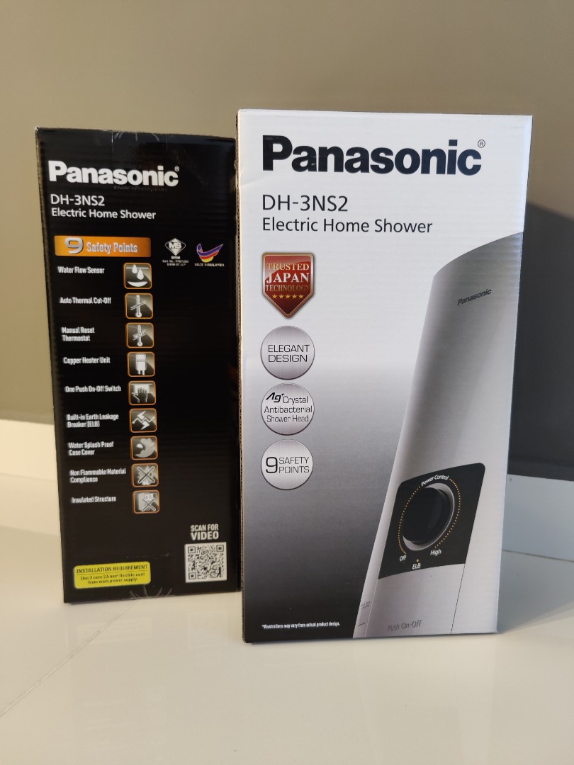 Panasonic Electric Home Shower DH-3NS2 Water Heater - No Pump, Furniture u0026  Home Living, Lighting u0026 Fans, Fans on Carousell