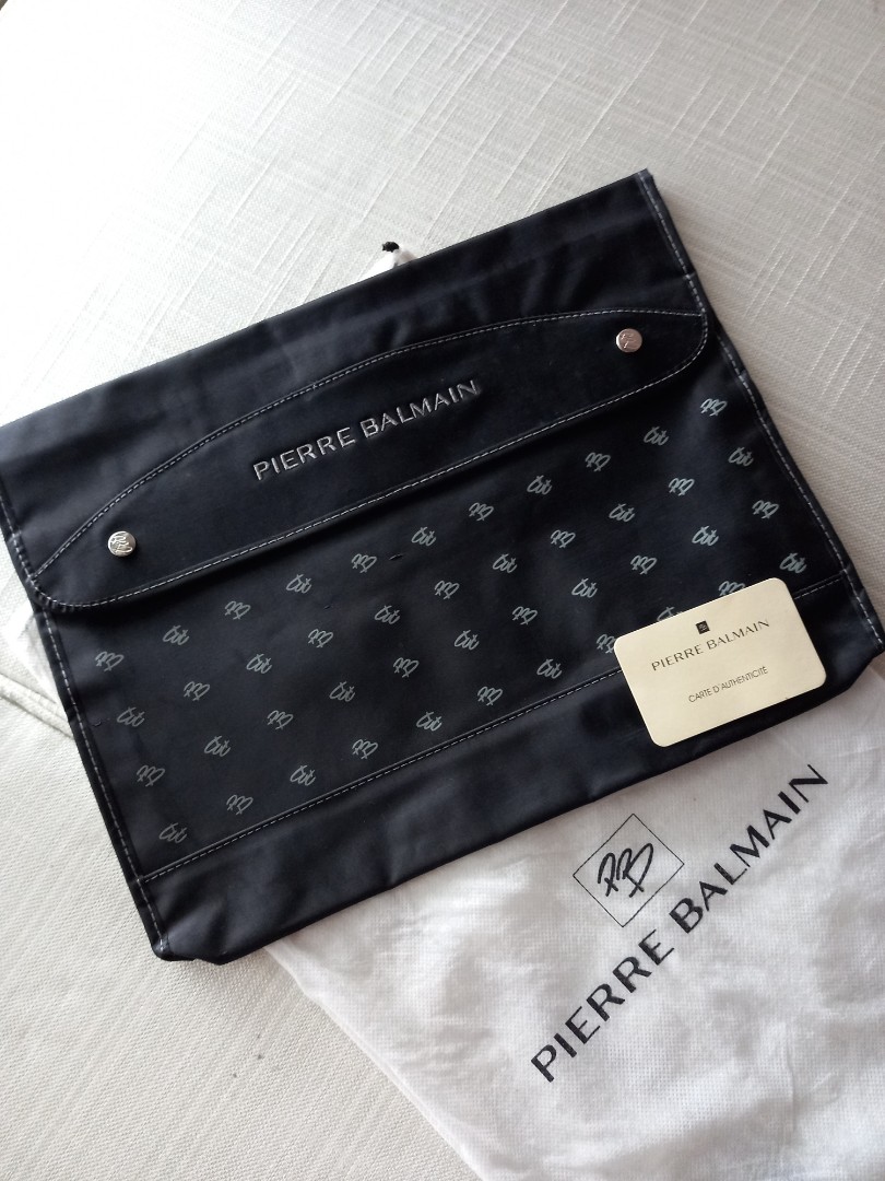Pierre Balmain Document/Laptop Bag, Luxury, Bags & Wallets on Carousell