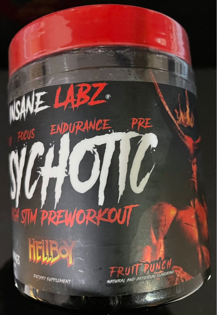 Preworkout Psychotic HELLBOY Edition, Men's Fashion ...