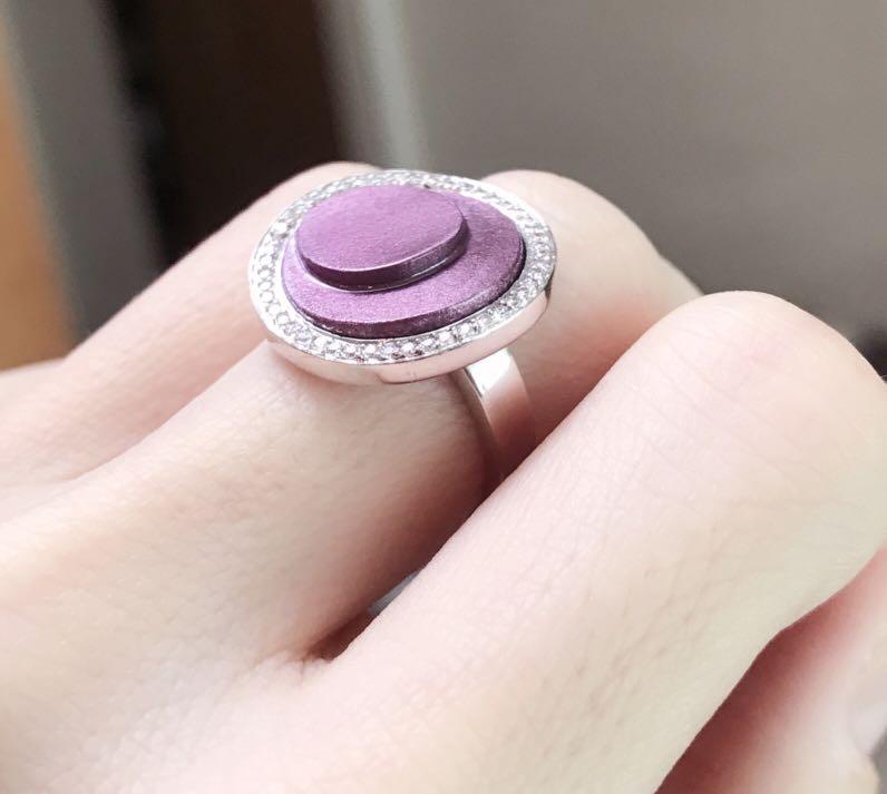 Purple diamond hotsell gold ring