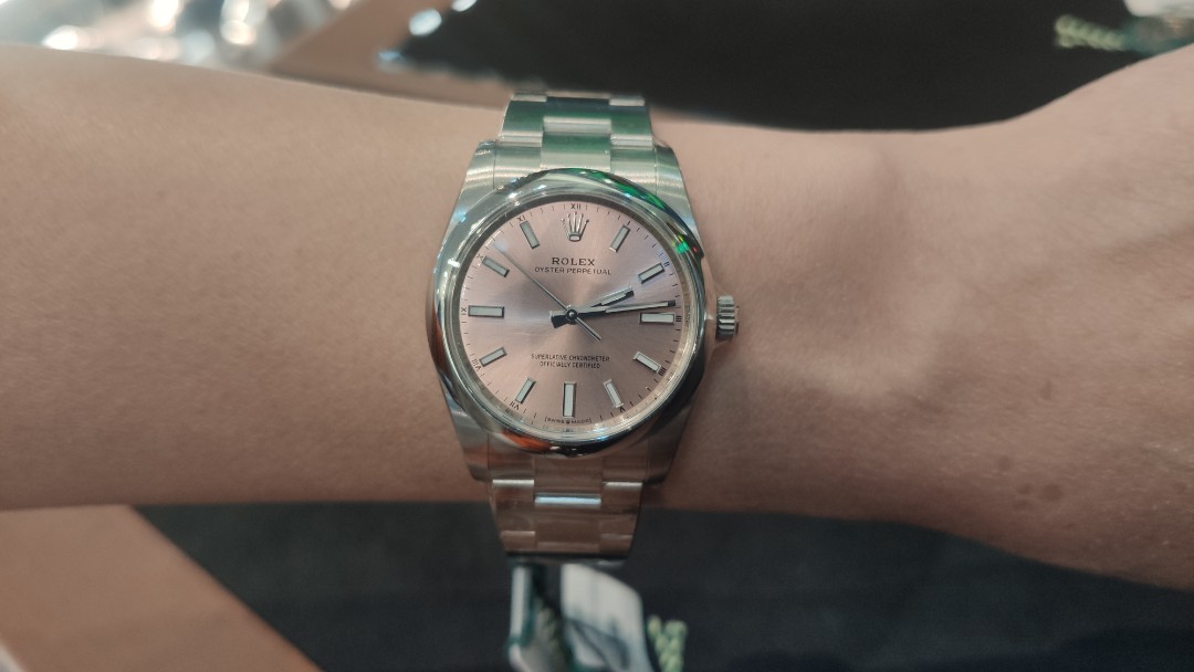 rolex 124200 pink