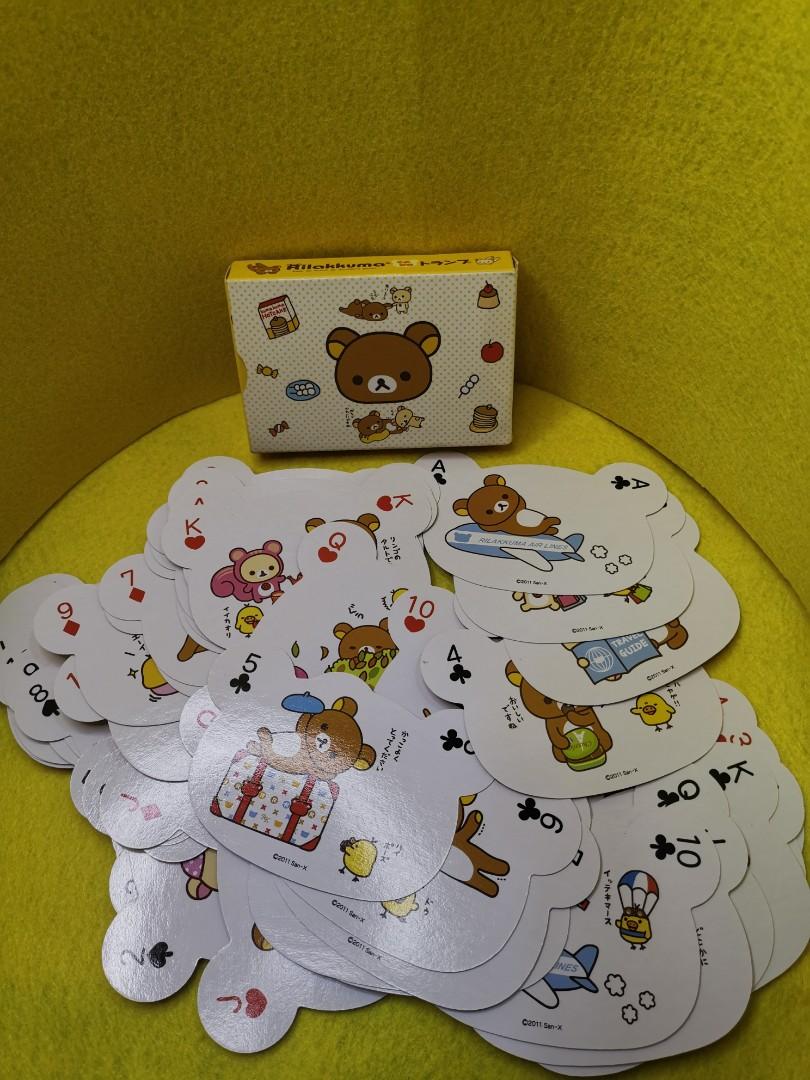 SanX Rilakkuma Playing Cards, Hobbies & Toys, Toys & Games on Carousell