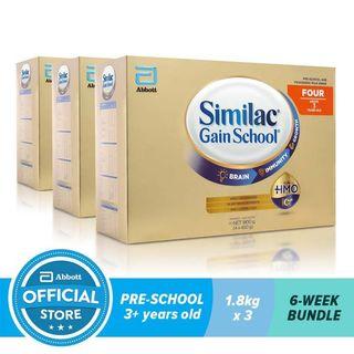Similac Gainschool HMO 1800g, For Kids 3 Years and Above, Bundle of 3