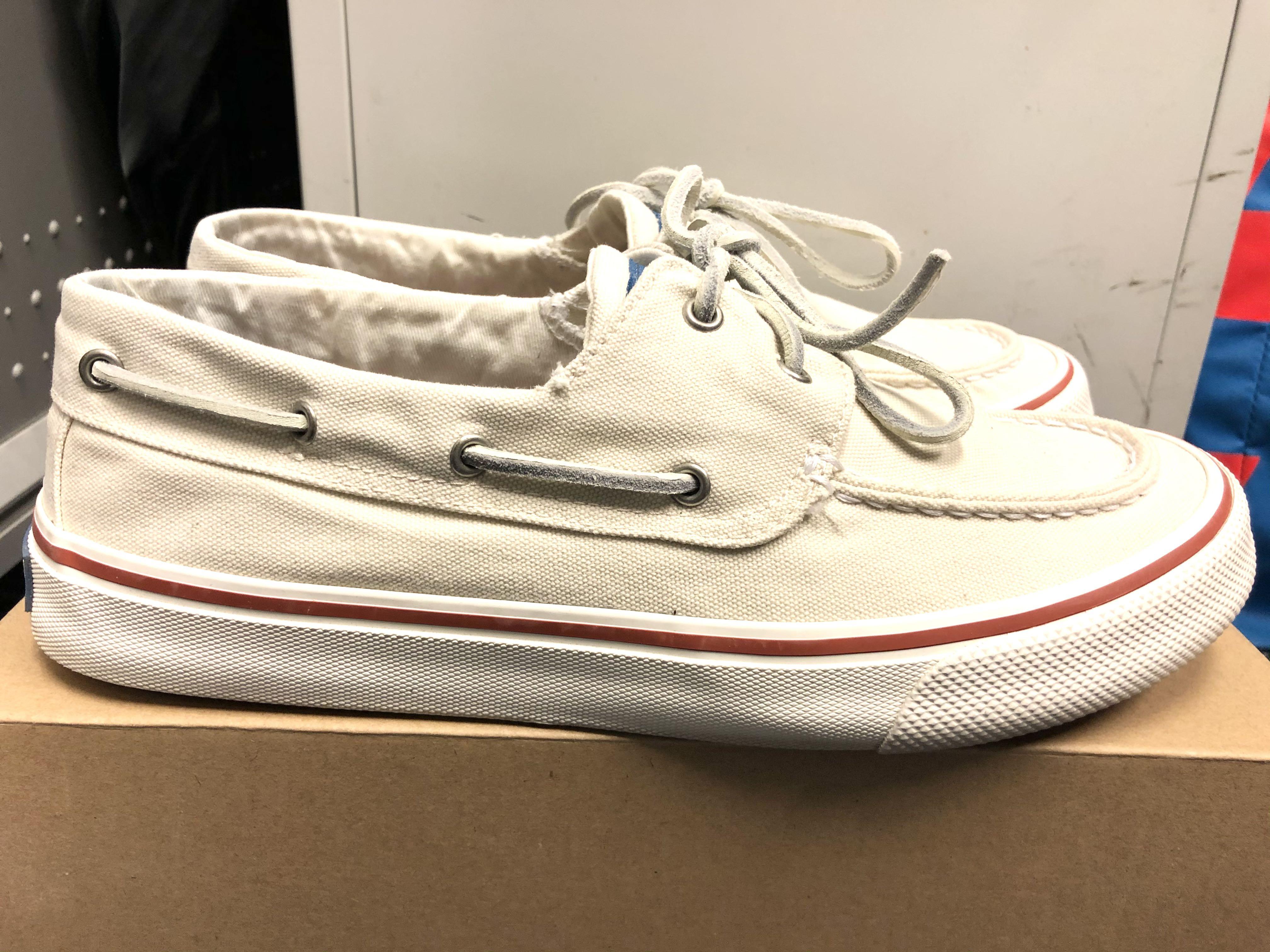 Off store white sperrys