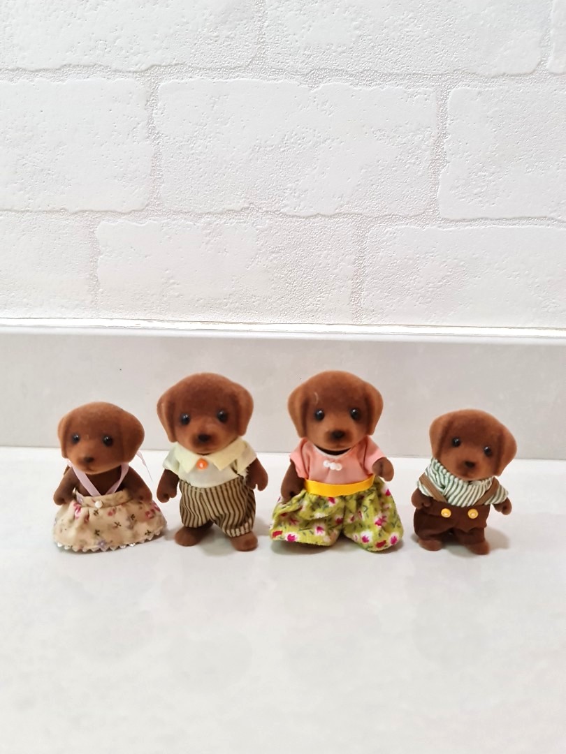Sylvanian families chocolate labrador family discount