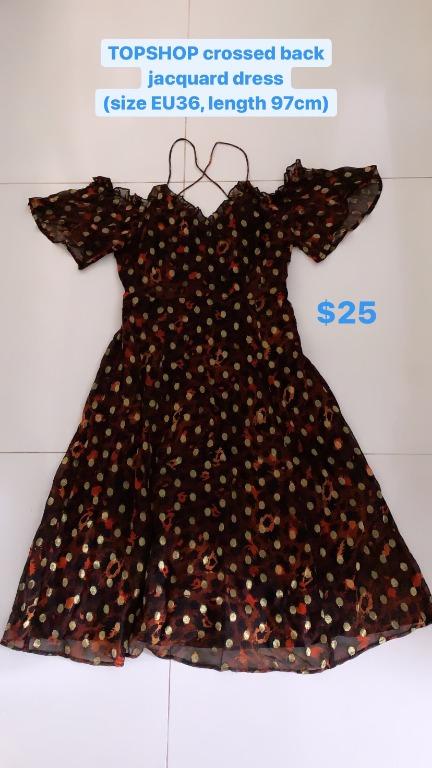 TOPSHOP Jacquard Dress Women s Fashion Tops Sleeveless on Carousell