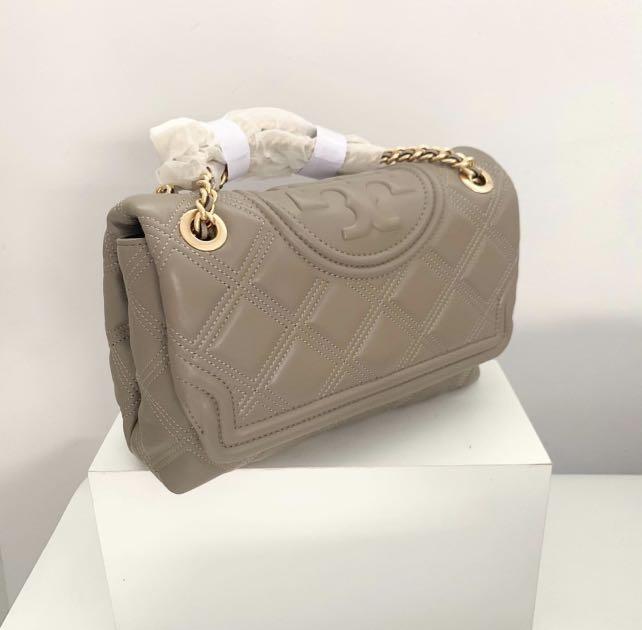 Tory burch fleming outlet soft grey heron