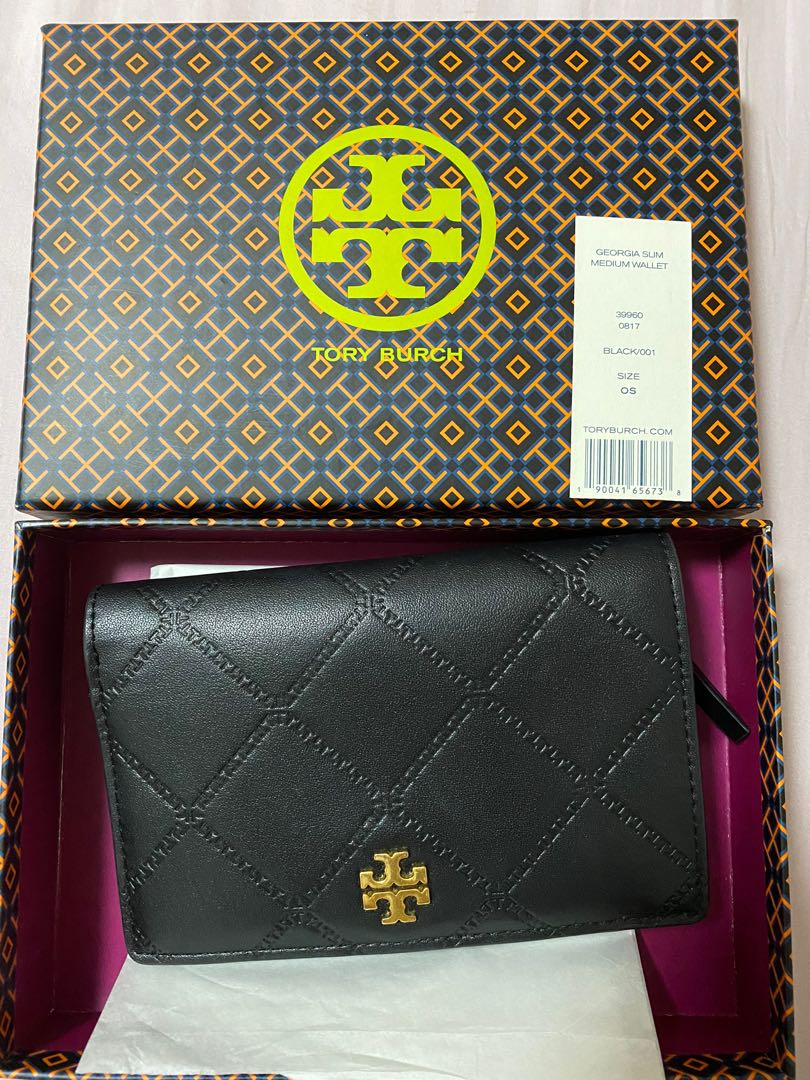 Tory burch georgia slim medium wallet Luxury Bags Wallets on