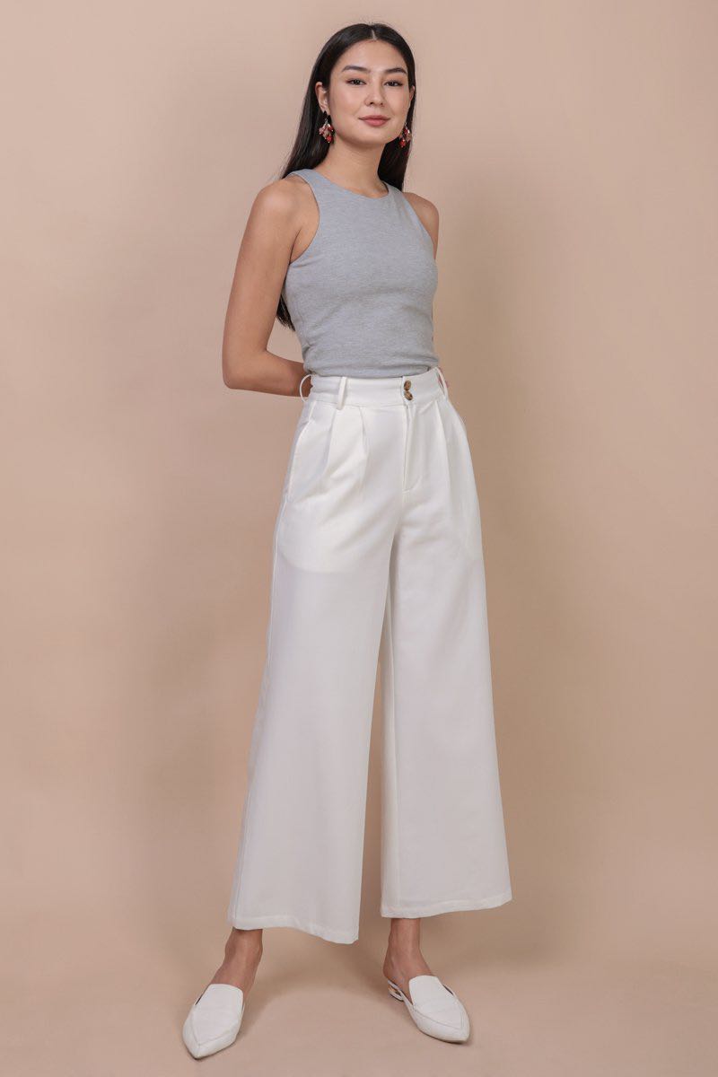 White Culottes  Buy White Culottes online in India