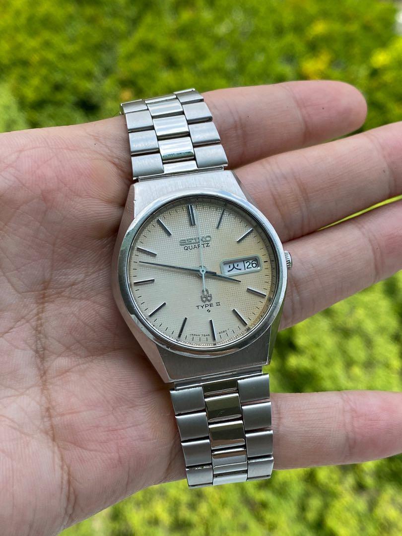 Vintage Seiko Type II 1977 Patina (7546-8070), Women's Fashion, Watches &  Accessories, Watches on Carousell