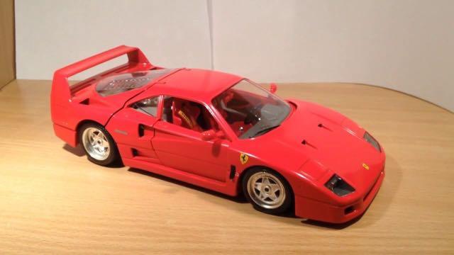nakoming Additief Onmiddellijk 1:18 Ferrari F40 by Bburago ( diecast ), Hobbies & Toys, Toys & Games on  Carousell