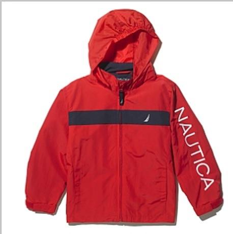 Red best sale nautica windbreaker