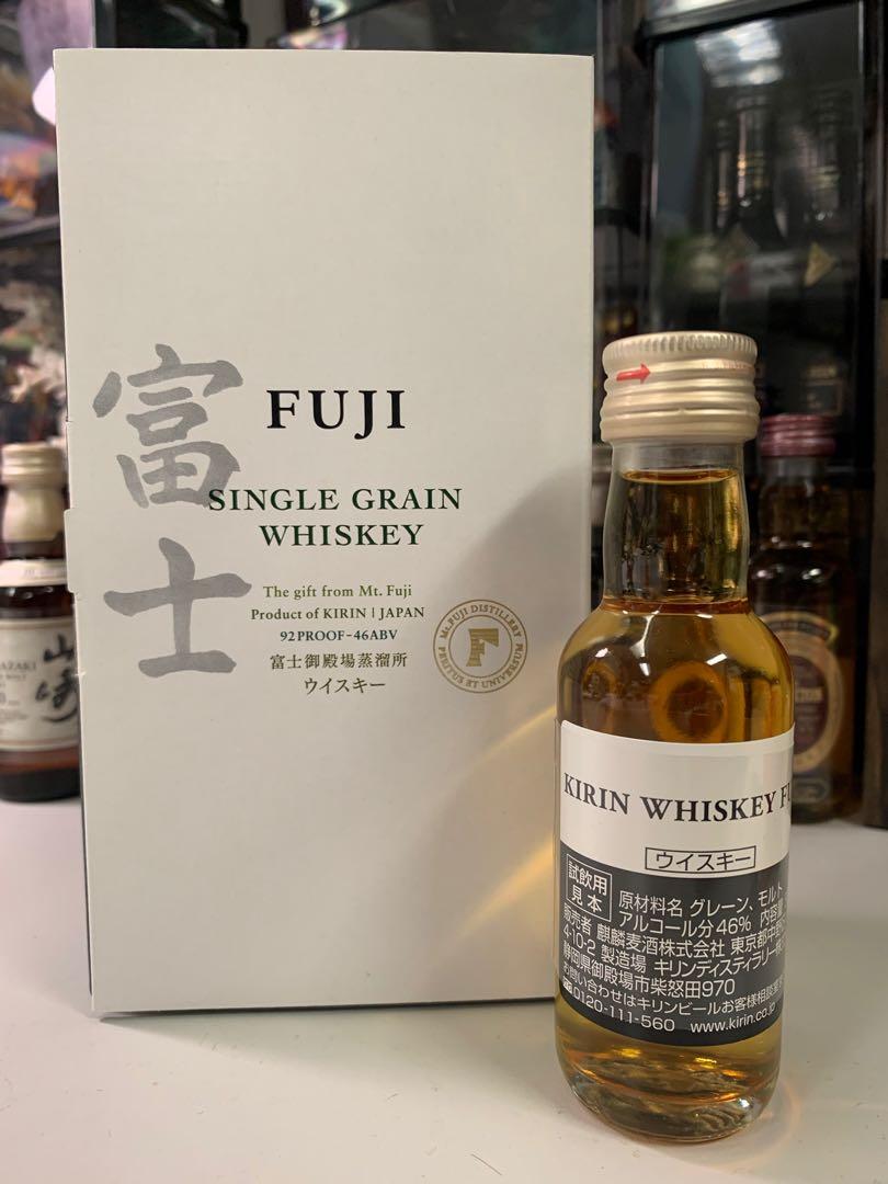 富士御殿場蒸溜所富士fuji Single Grain Whisky 50ml 酒辦 嘢食 嘢飲 酒精類飲品 Carousell