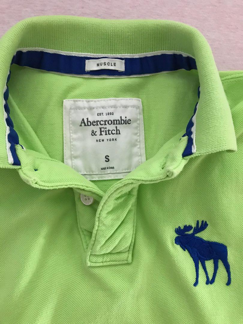 Abercrombie Fitch muscle fit polo t shirt Men s Fashion Tops