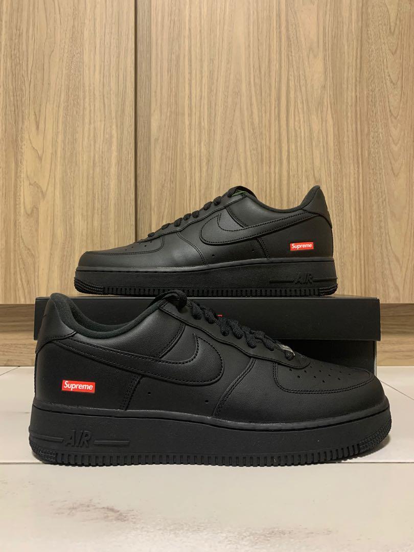 Nike air force supreme black store
