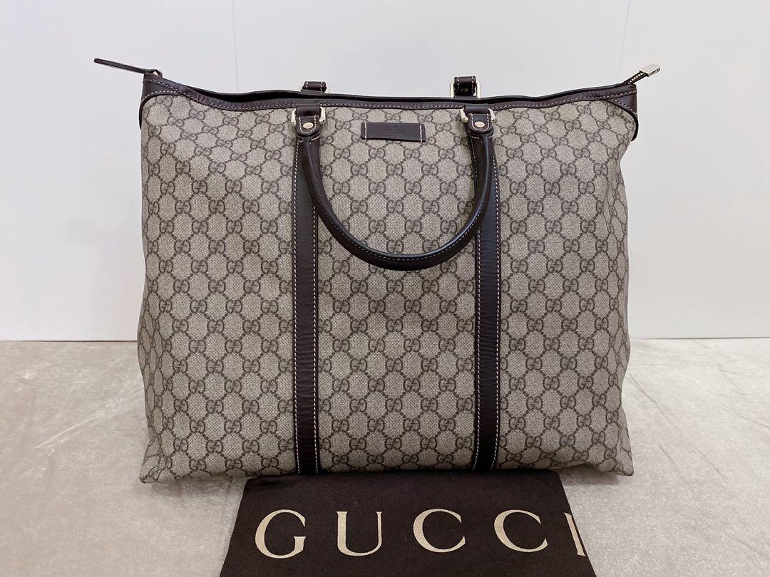 Gucci Large GG Monogram Overnight Travel Cross Body Bag