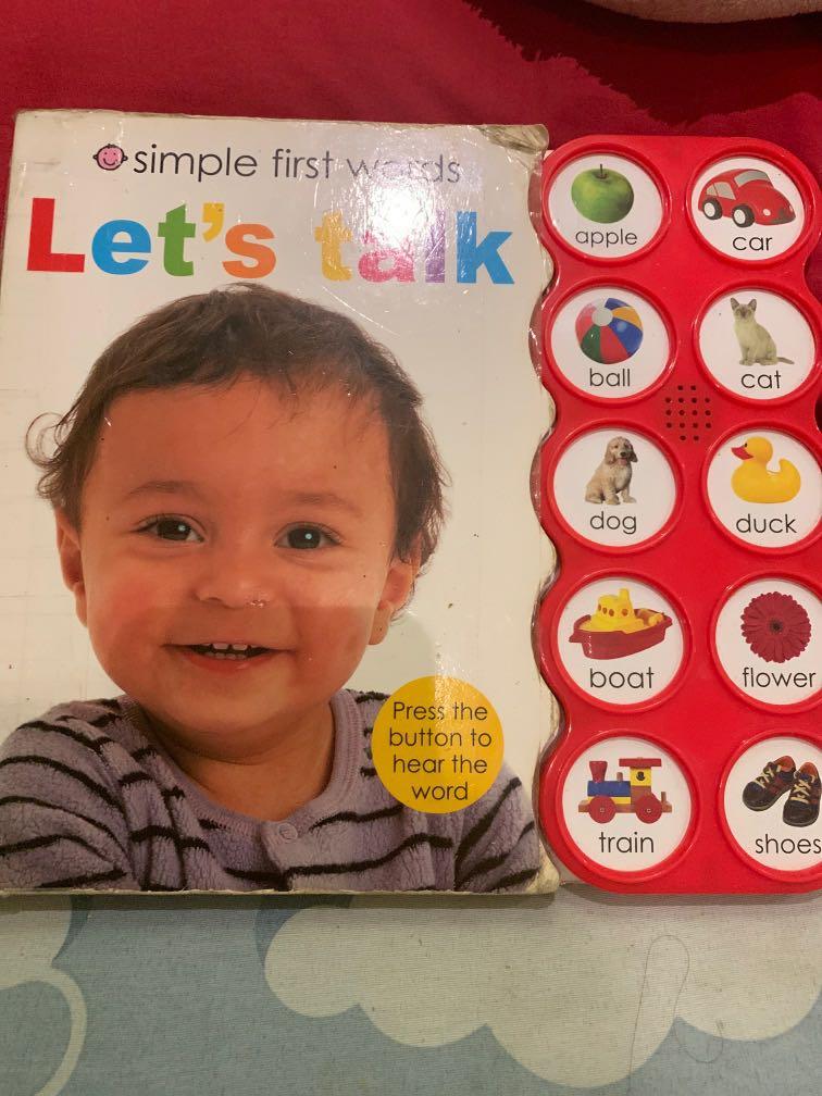 Baby book let’s talk simple first words, Hobbies & Toys, Books