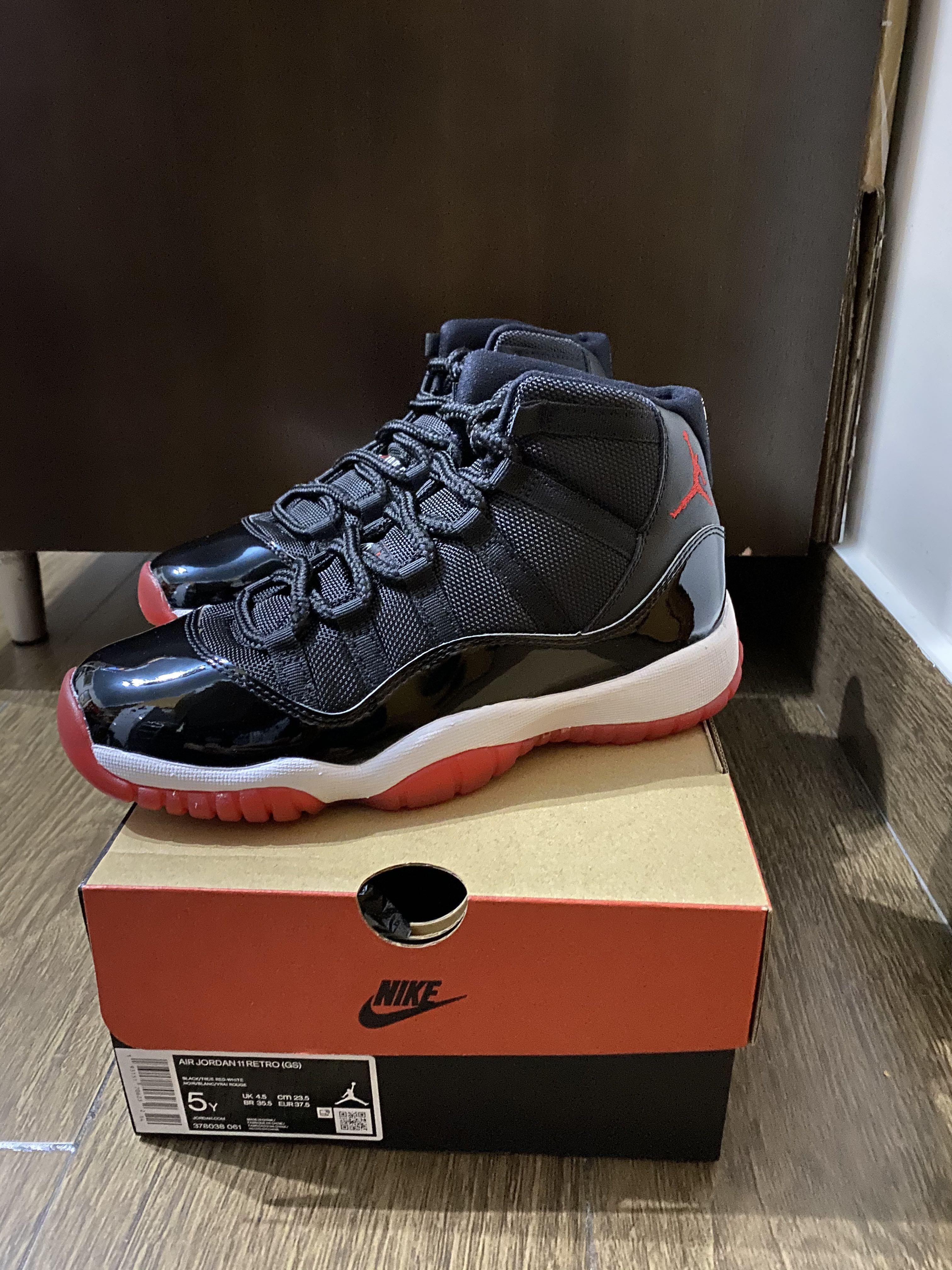 Jordan 11 bred 5Y, 女裝, 女裝鞋- Carousell