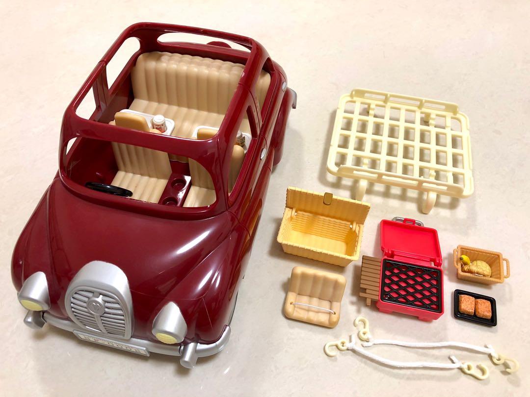 森林家族家庭旅行車連白色行李架及bbq用品 玩具 遊戲類 玩具 Carousell